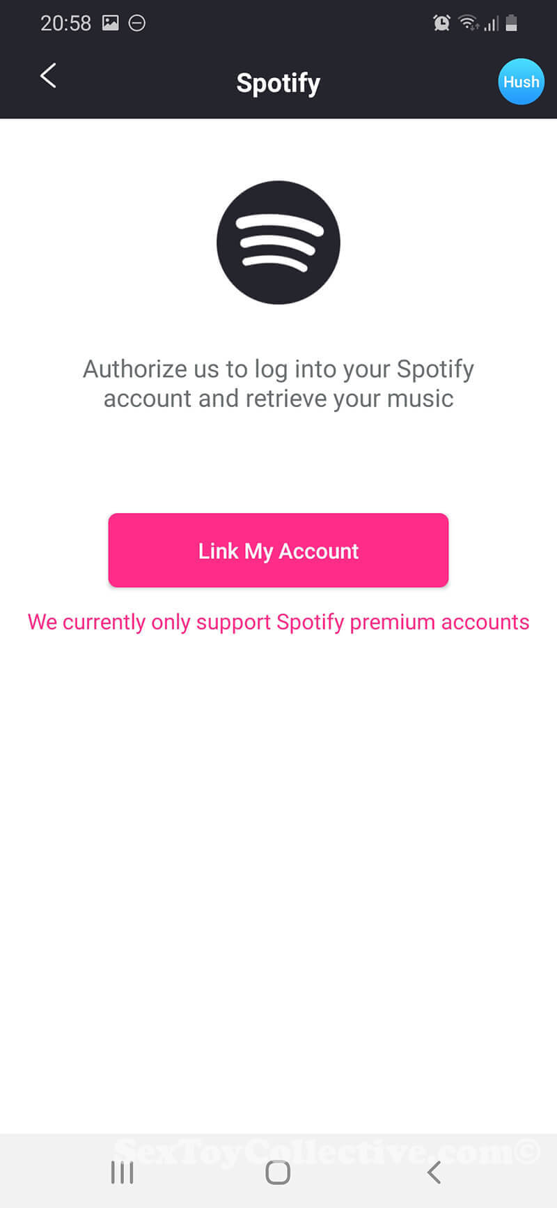 Spotify-Lovense app