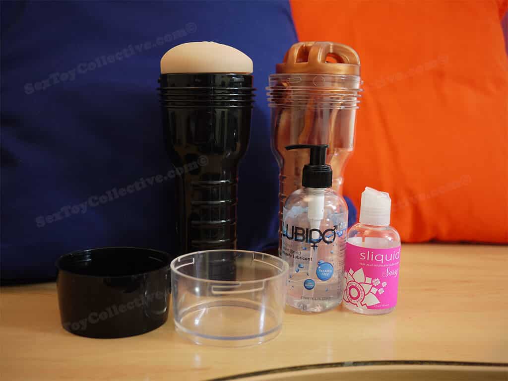 Silicone lube with fleshlight